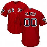 Red Sox Scarlet Men's 2018 World Series Champions Alternate Cool Base Customized Jersey,baseball caps,new era cap wholesale,wholesale hats